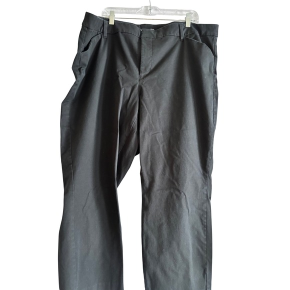 Old Navy Pants - Old Navy Womens High Rise Pixie Never Fade Black Straight Leg Pants Size 24